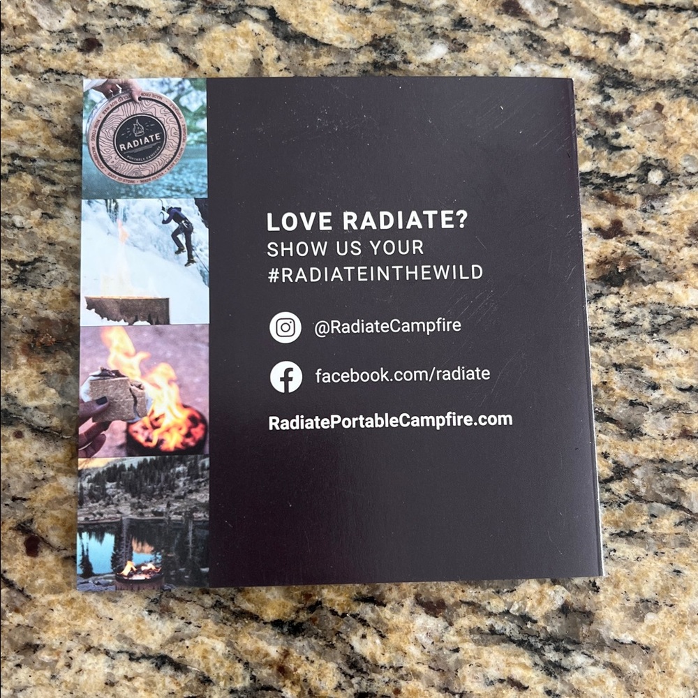 Adia Radiate Portable Campfire - Brown and Black - Picture 4 of 4